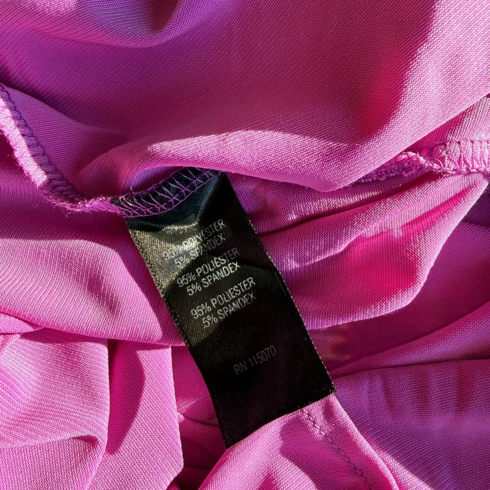 Nina Leonard Vibrant Pink Jumpsuit NWOT - Picture 8 of 9